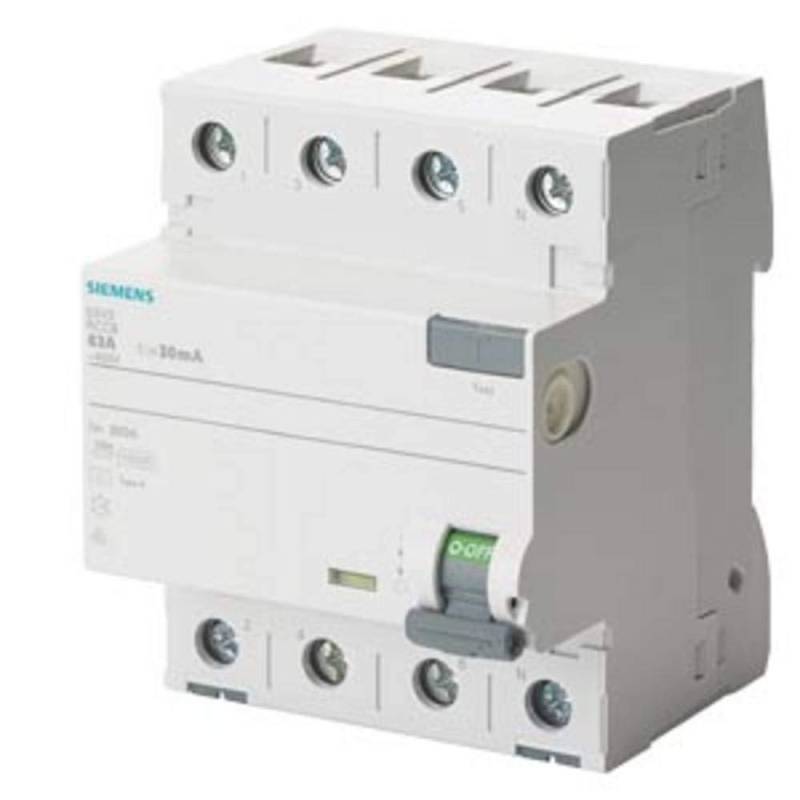 Siemens 5SV34446LA01 5SV3444-6LA01 FI-Schutzschalter A 40A 0.1A 400V von SIEMENS