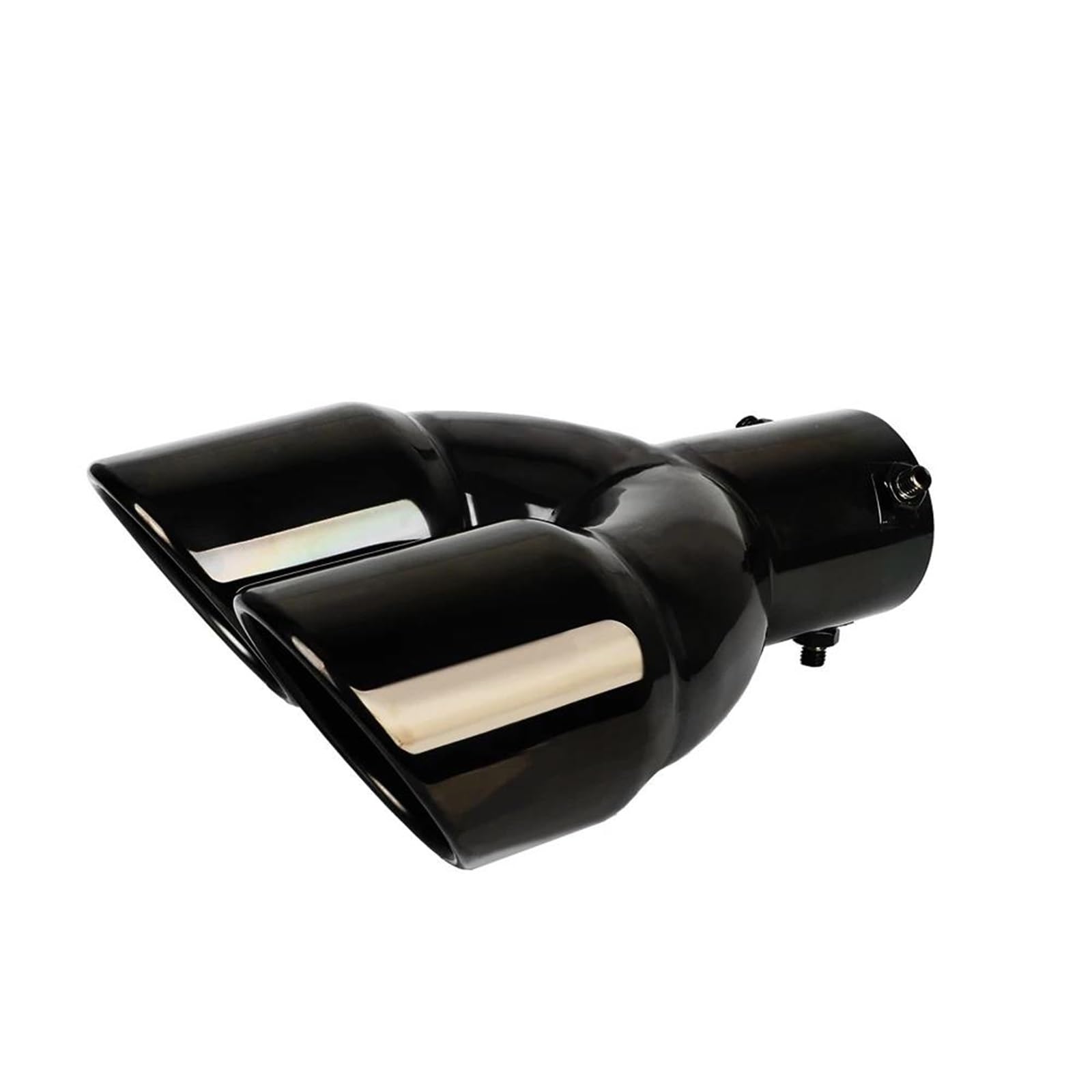 Auspuffrohr Schwarzer 63-mm-Autoeinlass Aus Edelstahl Mit Doppeltem Lauf, Hinteres Endrohr, Universeller Doppelauslass Auspuffblende Auspuffrohr Schwarzer 63-mm-Autoeinlass Aus Edelstahl Mit Doppeltem Lauf, Hinteres Endrohr, Universeller Doppelauslass Auspuffblende von SIFUSM