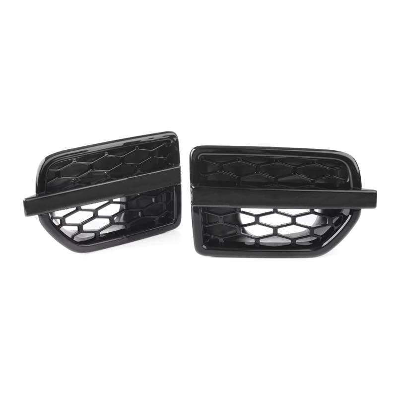 Grill Front 2 Stück Schwarz Glänzendes ABS-Auto-Lufteinlass-Kotflügel-Entlüftungsgitter Für Land Für Rover Für Discovery 4 LR4 2010 2011 2012 2013 2014 2015 2016 Kühlergrill von SIFUSM