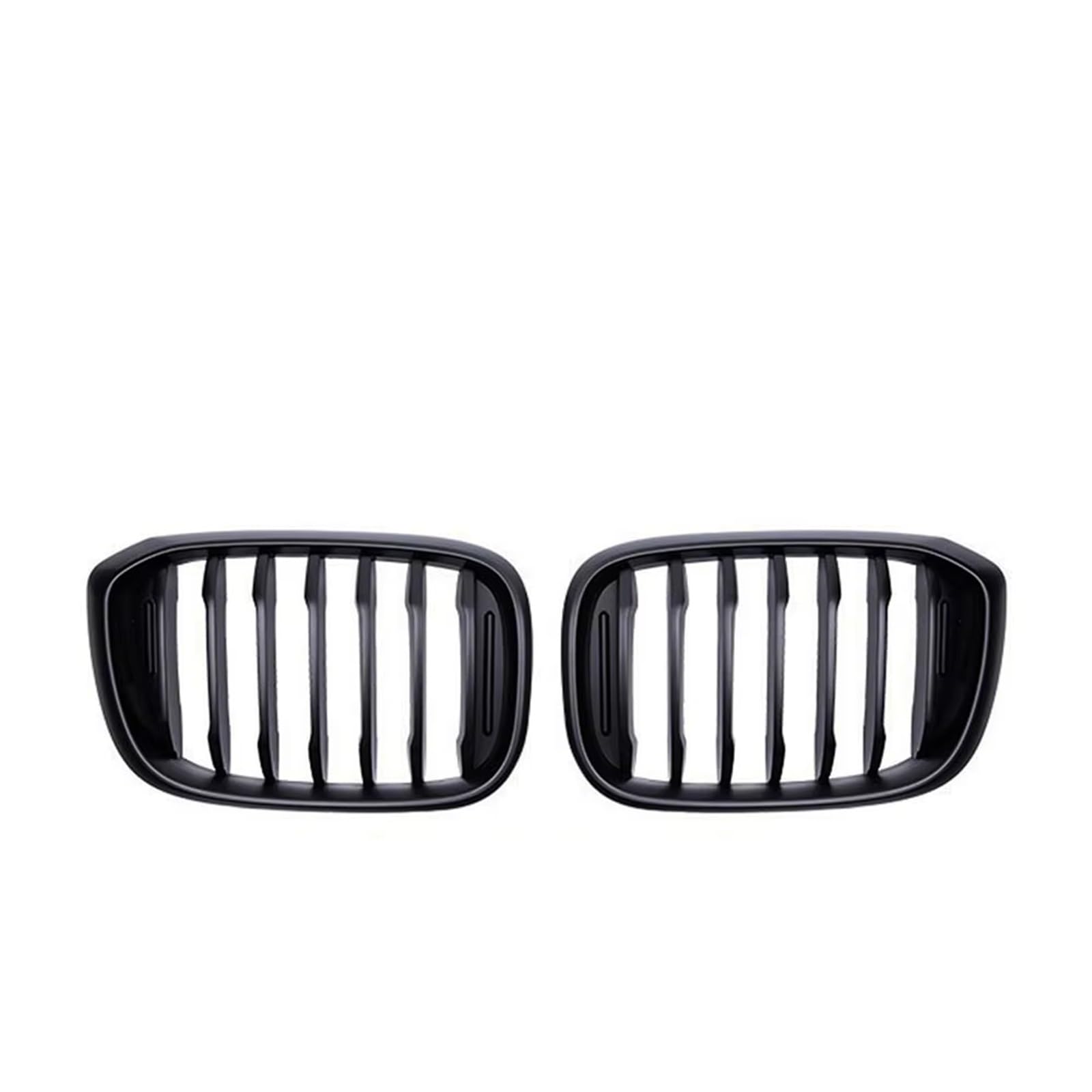 Grill Front 2-teiliger Lamellengrill Vorne Nierengitter Für 3 4 X3 X4 G01 G02 G08 2018 2019 2020 2021 Glänzend Mattschwarz Racing Grills Auto-Styling Kühlergrill(Matt-schwarz) von SIFUSM