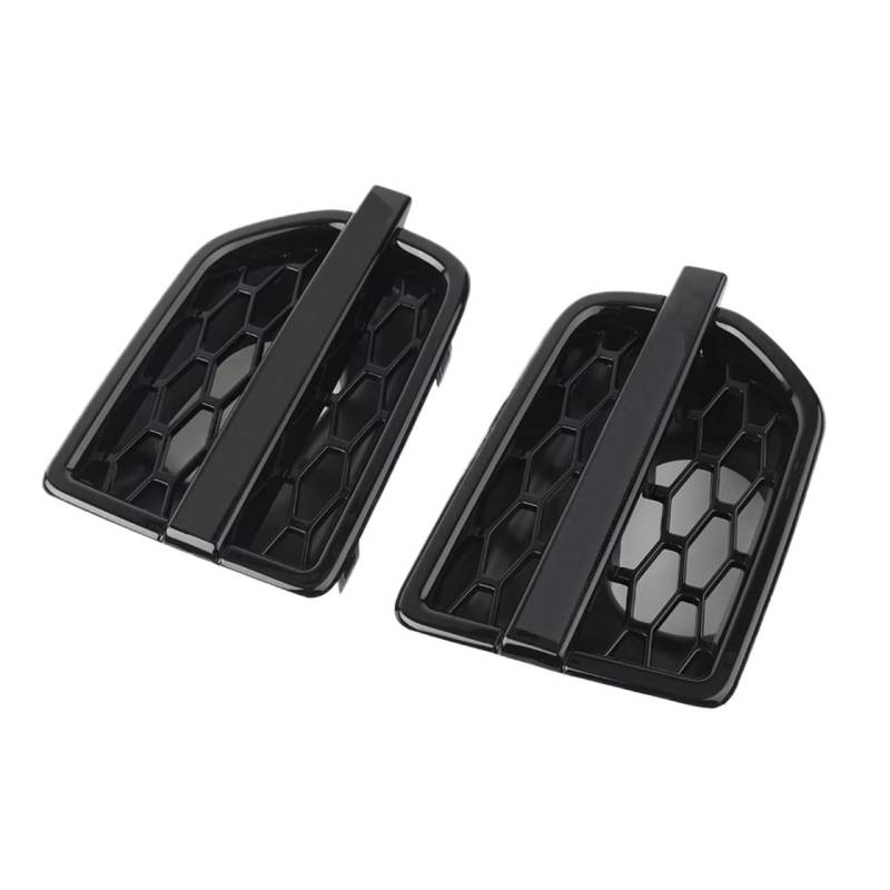 Grill Front 2X Glanz Schwarz Auto Air Intake Fender Vents Seite Grille ABS Für Land Für Rover LR4 Für Entdeckung 4 2010 2011 2012 2013 2014 2015 2016 Kühlergrill von SIFUSM