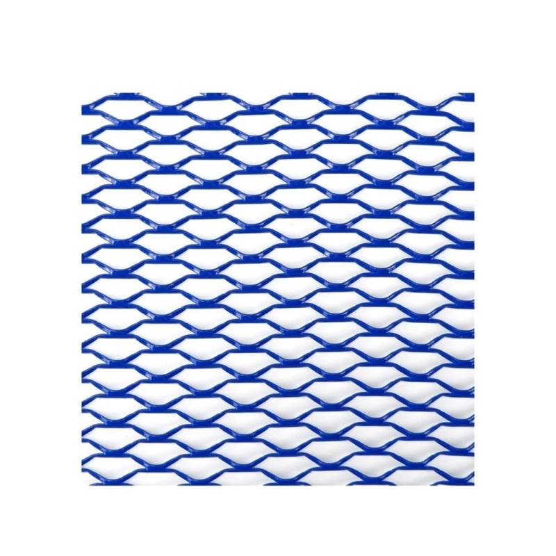 Grill Front Auto Stoßstange Grille100x33cm Aluminium Legierung Rhombischen Grill Mesh Blatt Auto Gitter Belüftung Grille Für Autoscooter Zubehör Kühlergrill(Blue Seagull 8x25mm) von SIFUSM