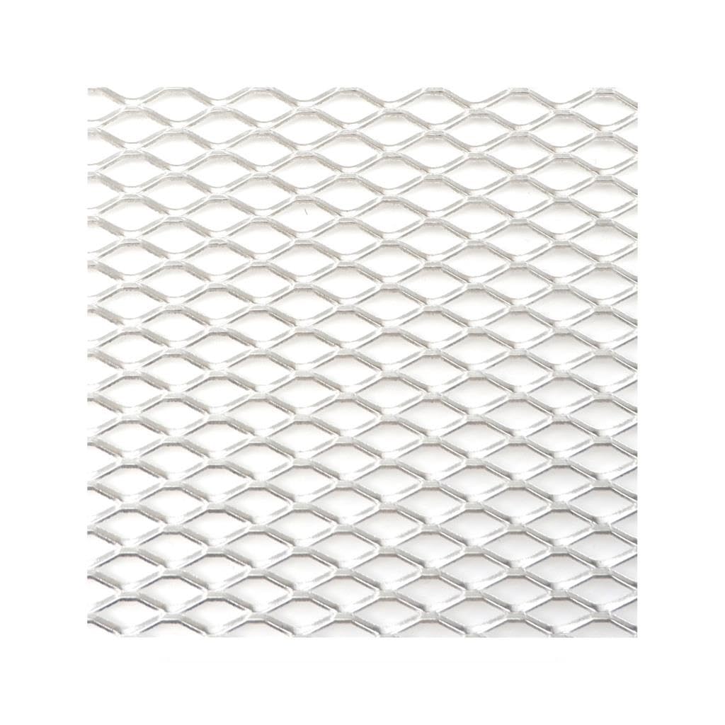 Grill Front Auto Stoßstange Grille100x33cm Aluminium Legierung Rhombischen Grill Mesh Blatt Auto Gitter Belüftung Grille Für Autoscooter Zubehör Kühlergrill(SIL Hexagon 7x14mm) von SIFUSM