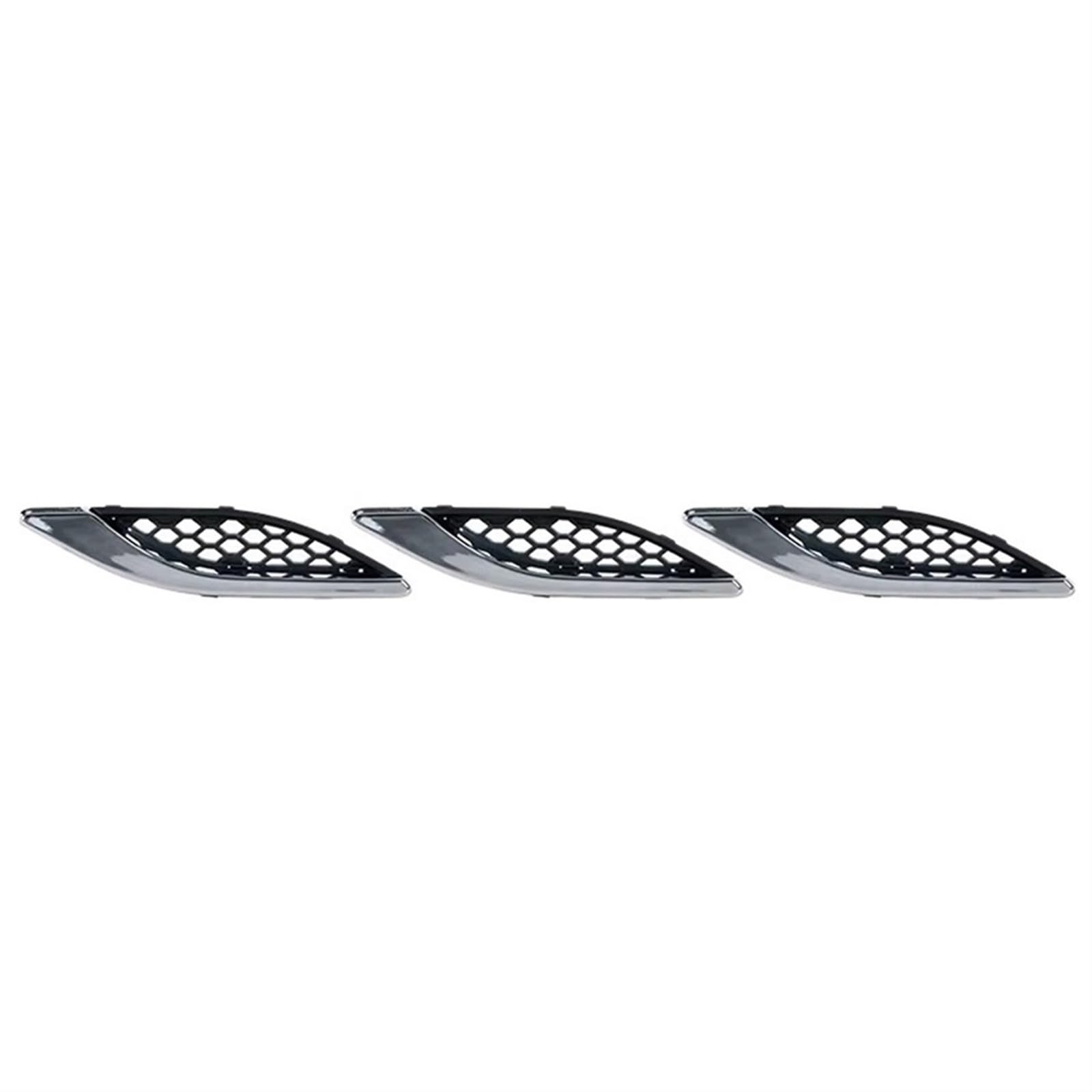 Grill Front Auto Vorderseite Grille 670029939 670029940 Für Maserati Für Ghibli 2014-2021 Air Intake Fender Vents Grill Auto Zubehör Kühlergrill(Only 3 Left) von SIFUSM