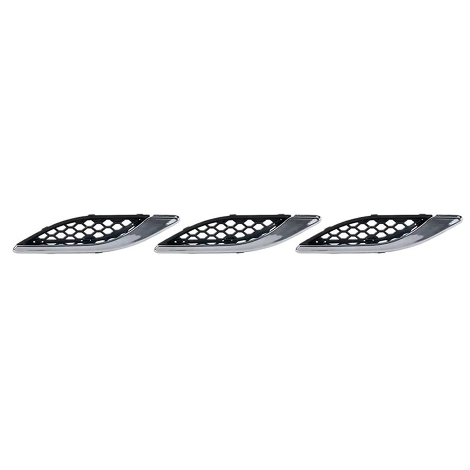 Grill Front Auto Vorderseite Grille 670029939 670029940 Für Maserati Für Ghibli 2014-2021 Air Intake Fender Vents Grill Auto Zubehör Kühlergrill(Only 3 Right) von SIFUSM