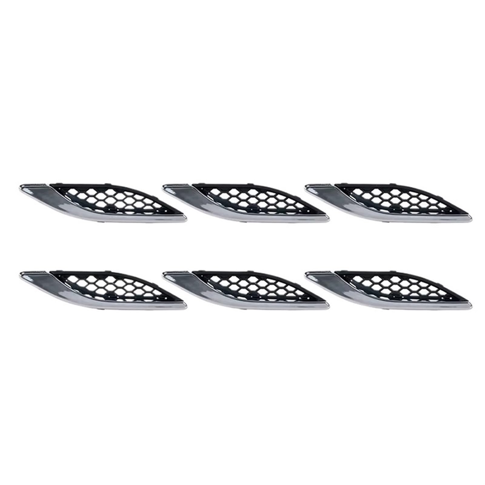 Grill Front Auto Vorderseite Grille 670029939 670029940 Für Maserati Für Ghibli 2014-2021 Air Intake Fender Vents Grill Auto Zubehör Kühlergrill(Set) von SIFUSM