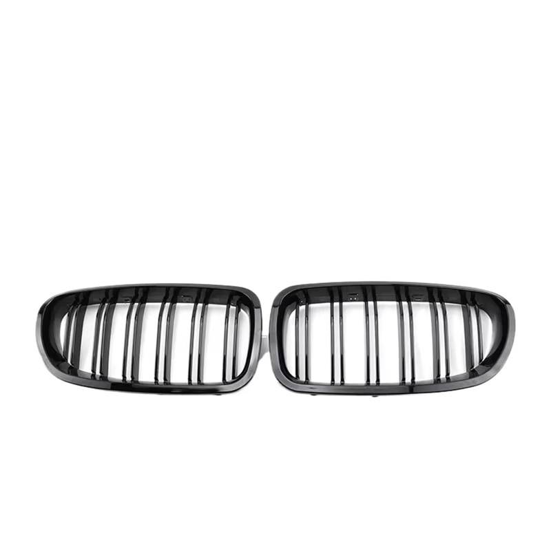 Grill Front Diamant-Stil Auto-Frontgrill Für 5er F10 Grill F11 F18 2010 2011 2012 2013 2014 2015 2016 2017, Glänzend Schwarz, Renngrill, Autozubehör Kühlergrill(Dual Gloss Black) von SIFUSM