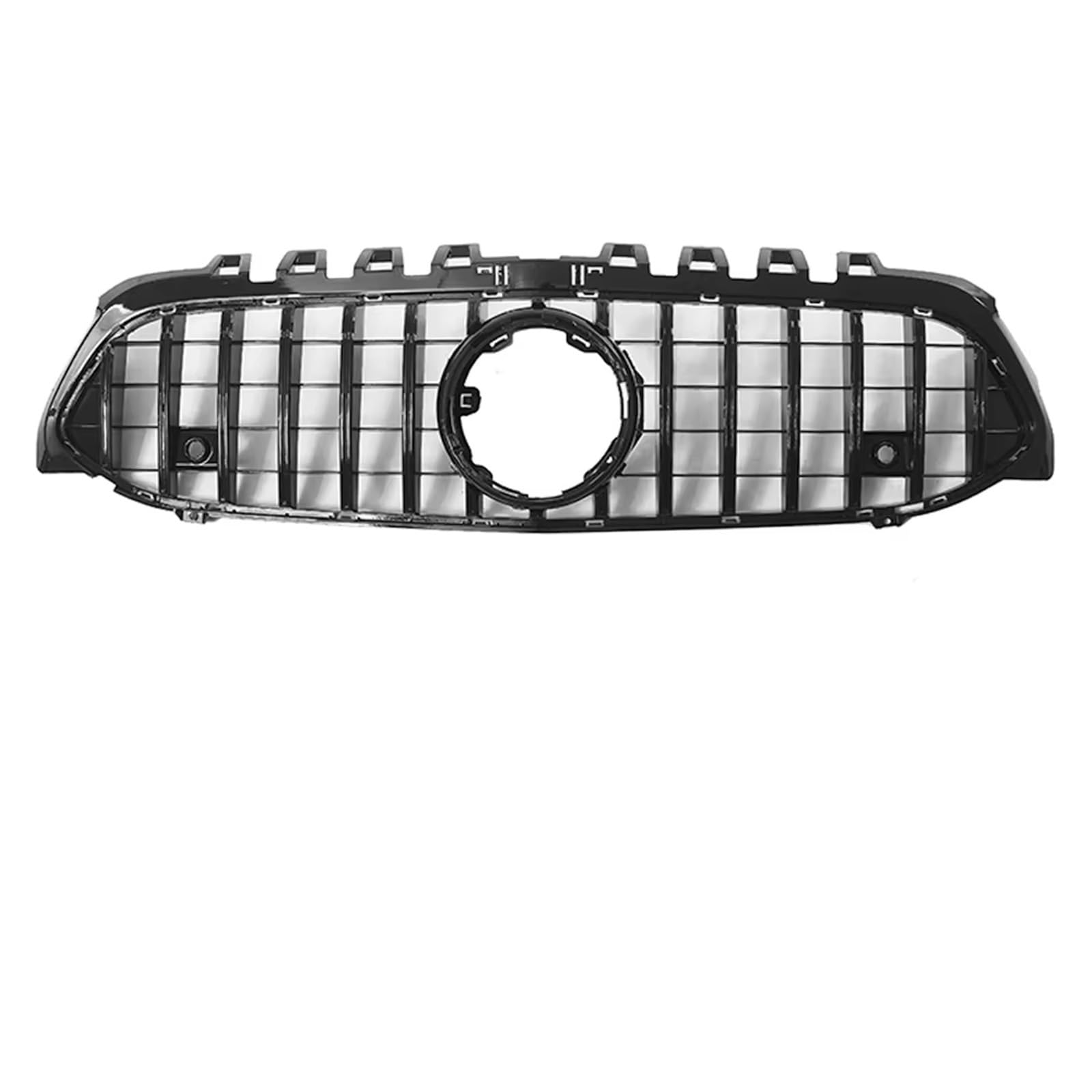 Grill Front Diamonds Style Grill Für Benz A-Klasse W177 2019 2020 2021 2022 A200 A220 A250 Chrom Silber GT Style Frontstoßstange Renngitter Kühlergrill(GT-Black) von SIFUSM