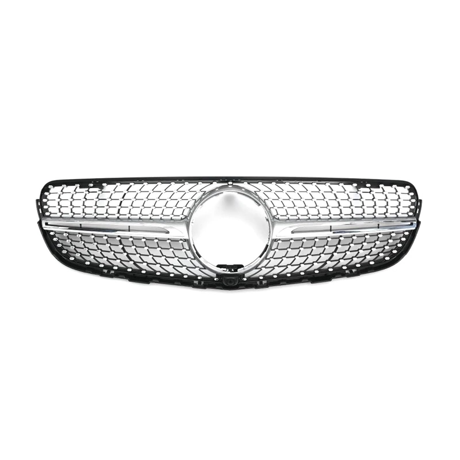 Grill Front Ersatzteil Diamanten Für GTR-Stil Vorderer Einlass Gitter Stoßstangengrill Gitter Refit Für Benz Für GLC X253 2015–2019 Tuning Kühlergrill(Diamonds-Silver W360) von SIFUSM