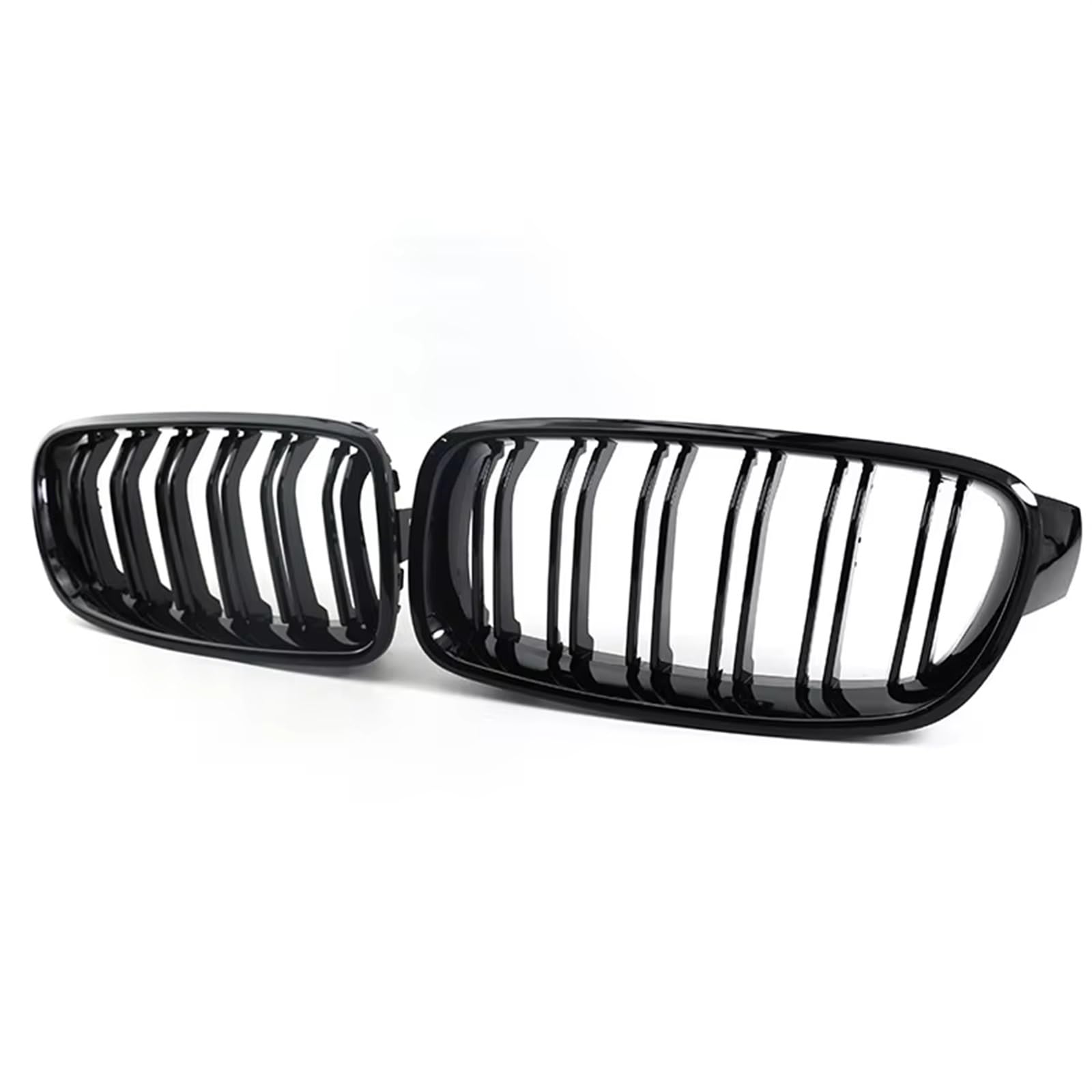Grill Front Front Niere Grille Dual Lamellen Grille Für 3 Serie F30 F31 F35 2012-2018 320i 325i Auto Styling Auto Zubehör Kühlergrill(Glossy Black) von SIFUSM