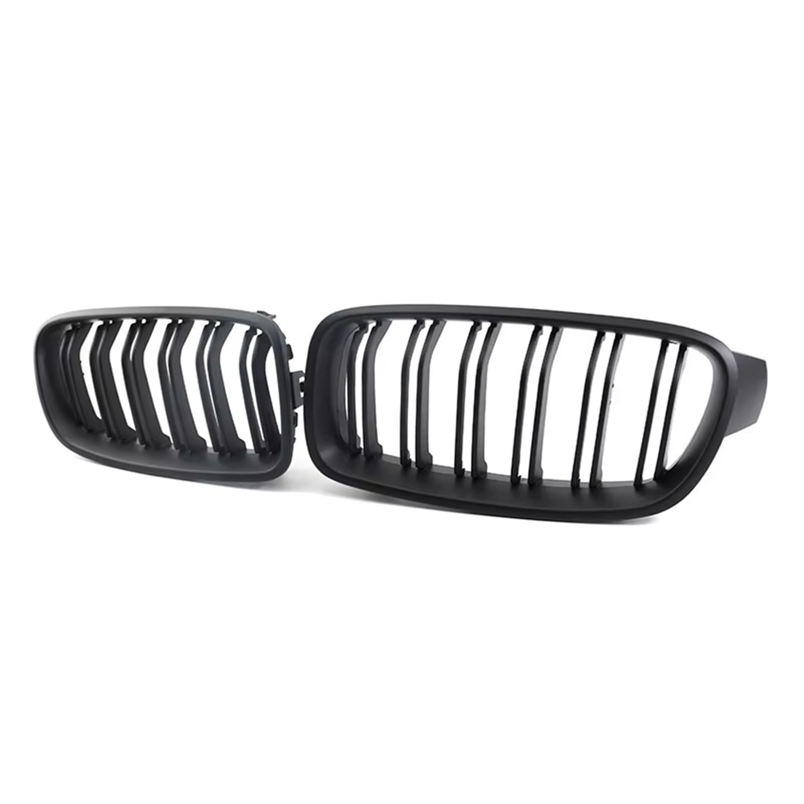 Grill Front Front Niere Grille Dual Lamellen Grille Für 3 Serie F30 F31 F35 2012-2018 320i 325i Auto Styling Auto Zubehör Kühlergrill(Matt Black) von SIFUSM