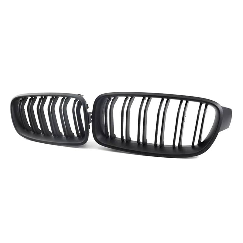 Grill Front Front Niere Grille Dual Lamellen Grille Für 3 Serie F30 F31 F35 2012-2018 320i 325i Auto Styling Auto Zubehör Kühlergrill(Matt Black) von SIFUSM