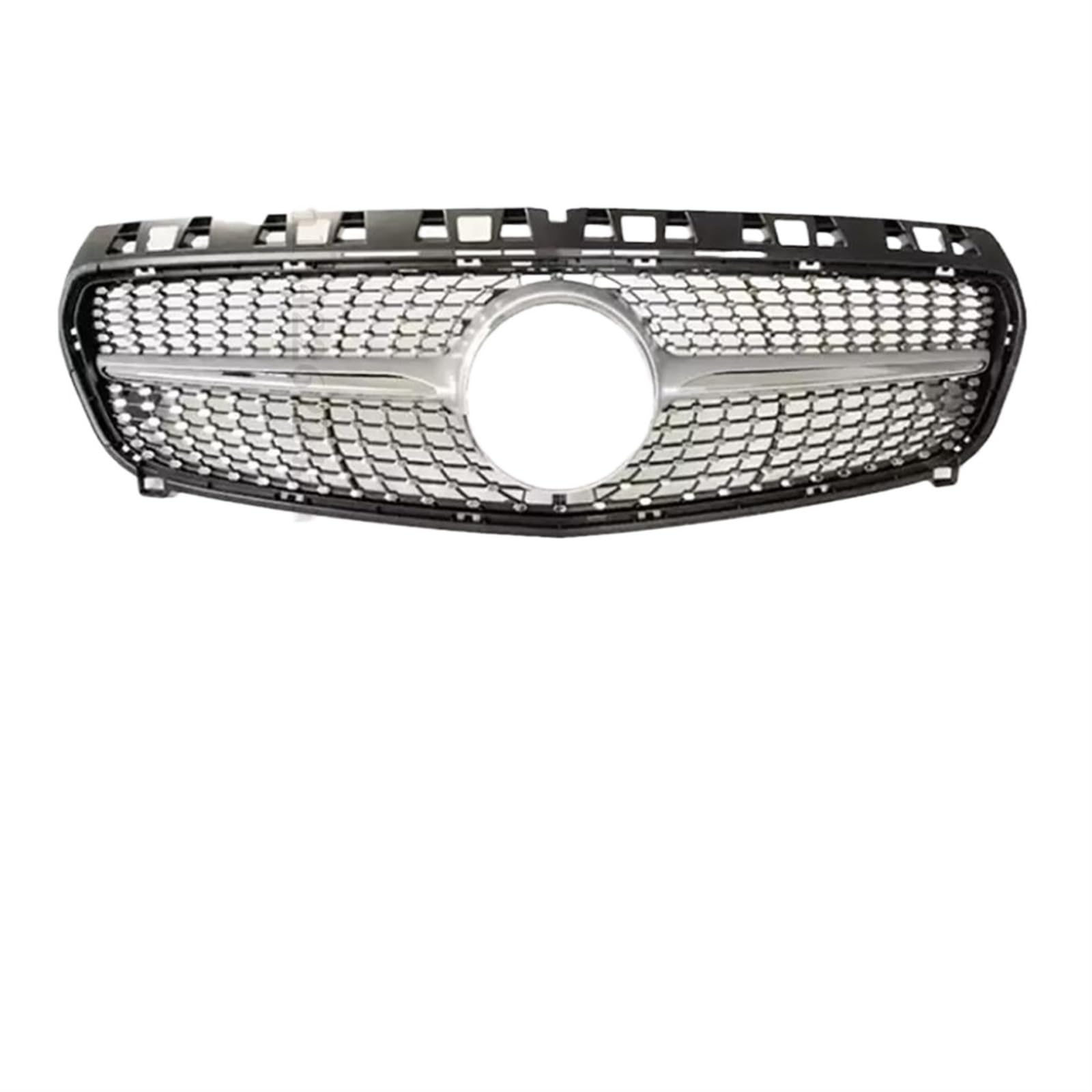 Grill Front Frontgrill Racing Grill Mesh Tuning Zubehör Für Benz A Klasse A45 W176 2013-2018 2019+ A180 A200 A260 GT Diamond Style Kühlergrill(13-15 Diamond Silver) von SIFUSM