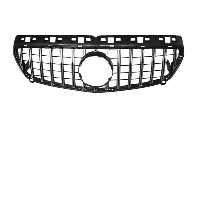 Grill Front Frontgrill Racing Grill Mesh Tuning Zubehör Für Benz A Klasse A45 W176 2013-2018 2019+ A180 A200 A260 GT Diamond Style Kühlergrill(13-15 GT Silver) von SIFUSM