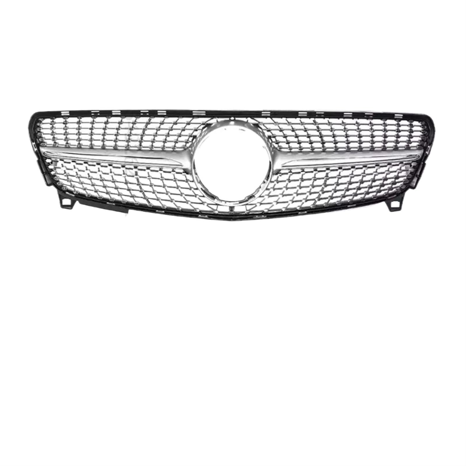 Grill Front Frontgrill Racing Grill Mesh Tuning Zubehör Für Benz A Klasse A45 W176 2013-2018 2019+ A180 A200 A260 GT Diamond Style Kühlergrill(16-18 Diamond Silver) von SIFUSM