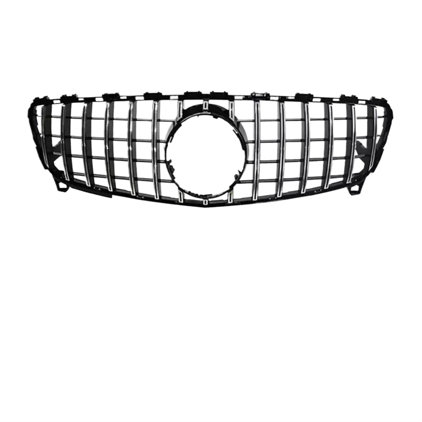 Grill Front Frontgrill Racing Grill Mesh Tuning Zubehör Für Benz A Klasse A45 W176 2013-2018 2019+ A180 A200 A260 GT Diamond Style Kühlergrill(16-18 GT Silver) von SIFUSM