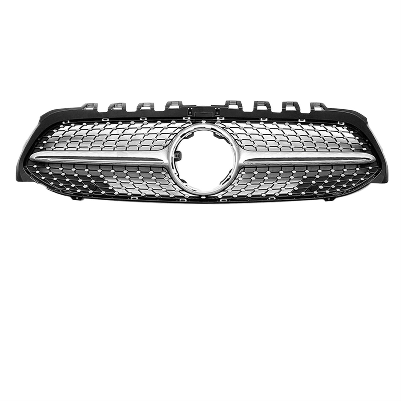 Grill Front Frontgrill Racing Grill Mesh Tuning Zubehör Für Benz A Klasse A45 W176 2013-2018 2019+ A180 A200 A260 GT Diamond Style Kühlergrill(W177 Diamond Silver) von SIFUSM
