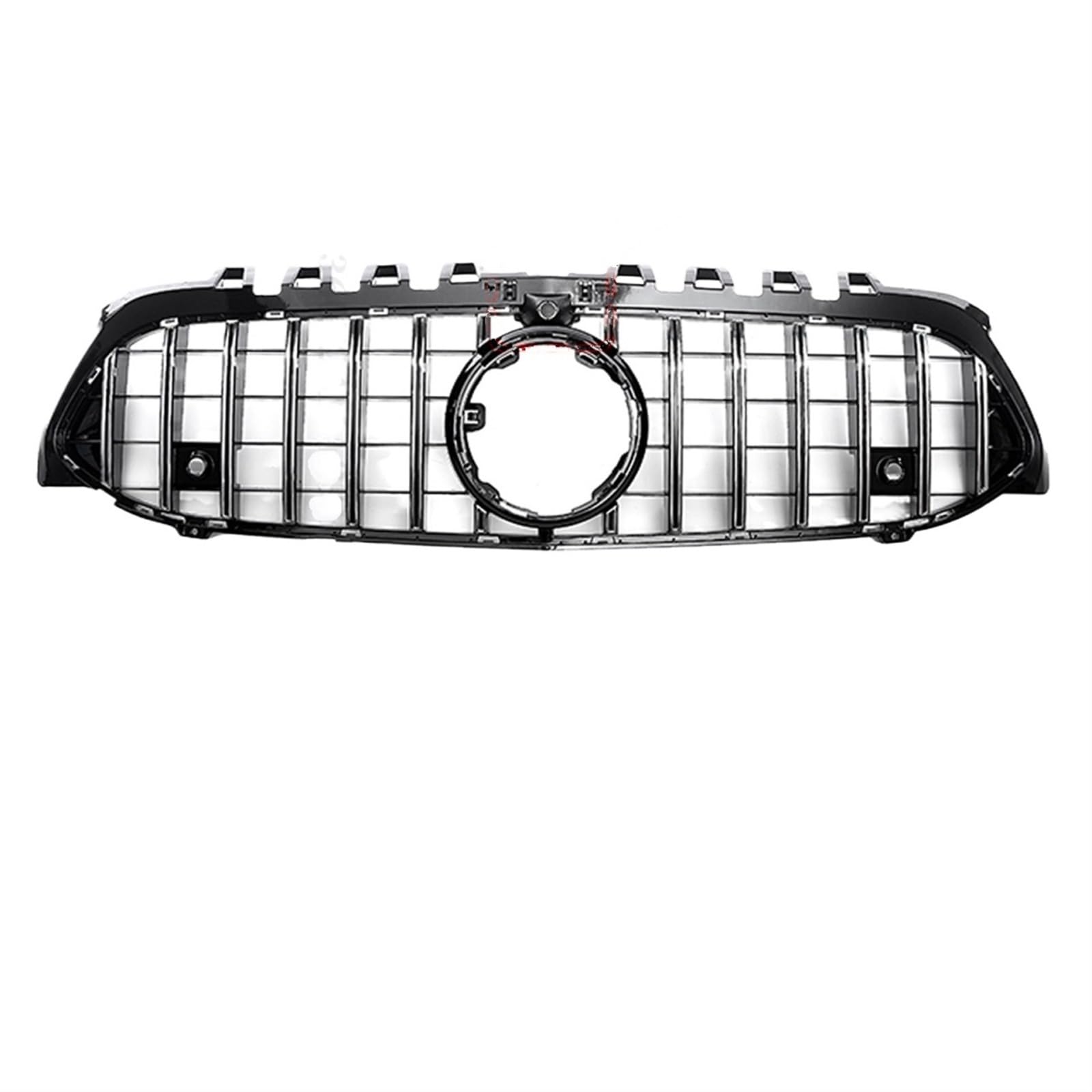 Grill Front Frontgrill Racing Grill Mesh Tuning Zubehör Für Benz A Klasse A45 W176 2013-2018 2019+ A180 A200 A260 GT Diamond Style Kühlergrill(W177 GT Silver-Hole) von SIFUSM
