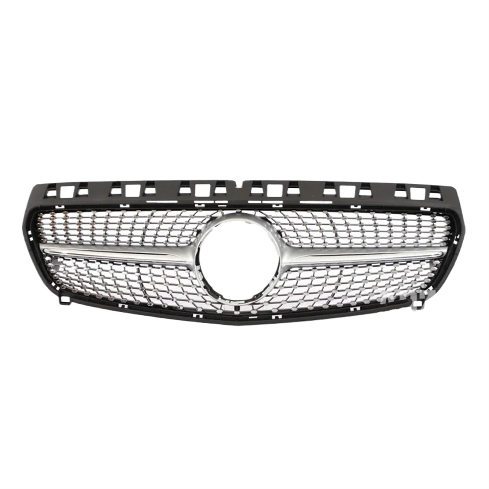 Grill Front Frontstoßstange Schwarz Silber A45 Stil Für AMG Für GT Kühlergrill Für Benz A Klasse W176 A35 A180 A200 A250 A260 2013 2014 2015 2016 2017 2018 Kühlergrill(13-15 Dia Silver) von SIFUSM