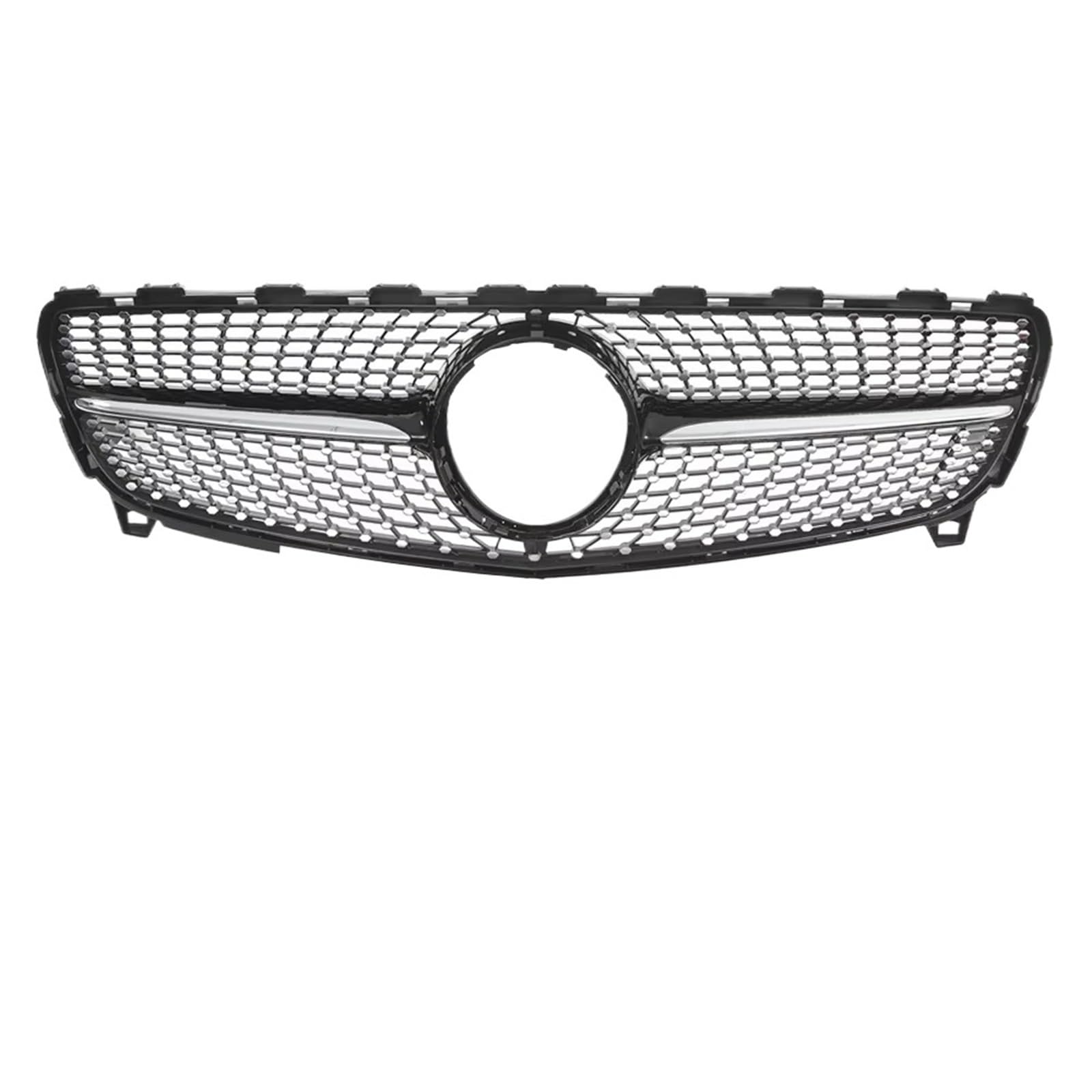 Grill Front Frontstoßstangengrill Im Chrom-Schwarz-Diamanten-Stil Für Benz A-Klasse W176 2016 2017 2018 A180 A200 A250 A45. Für AMG Frontstoßstangengrill Kühlergrill(Chrome Black) von SIFUSM