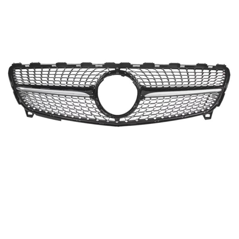 Grill Front Frontstoßstangengrill Im Chrom-Schwarz-Diamanten-Stil Für Benz A-Klasse W176 2016 2017 2018 A180 A200 A250 A45. Für AMG Frontstoßstangengrill Kühlergrill(Chrome Black) von SIFUSM