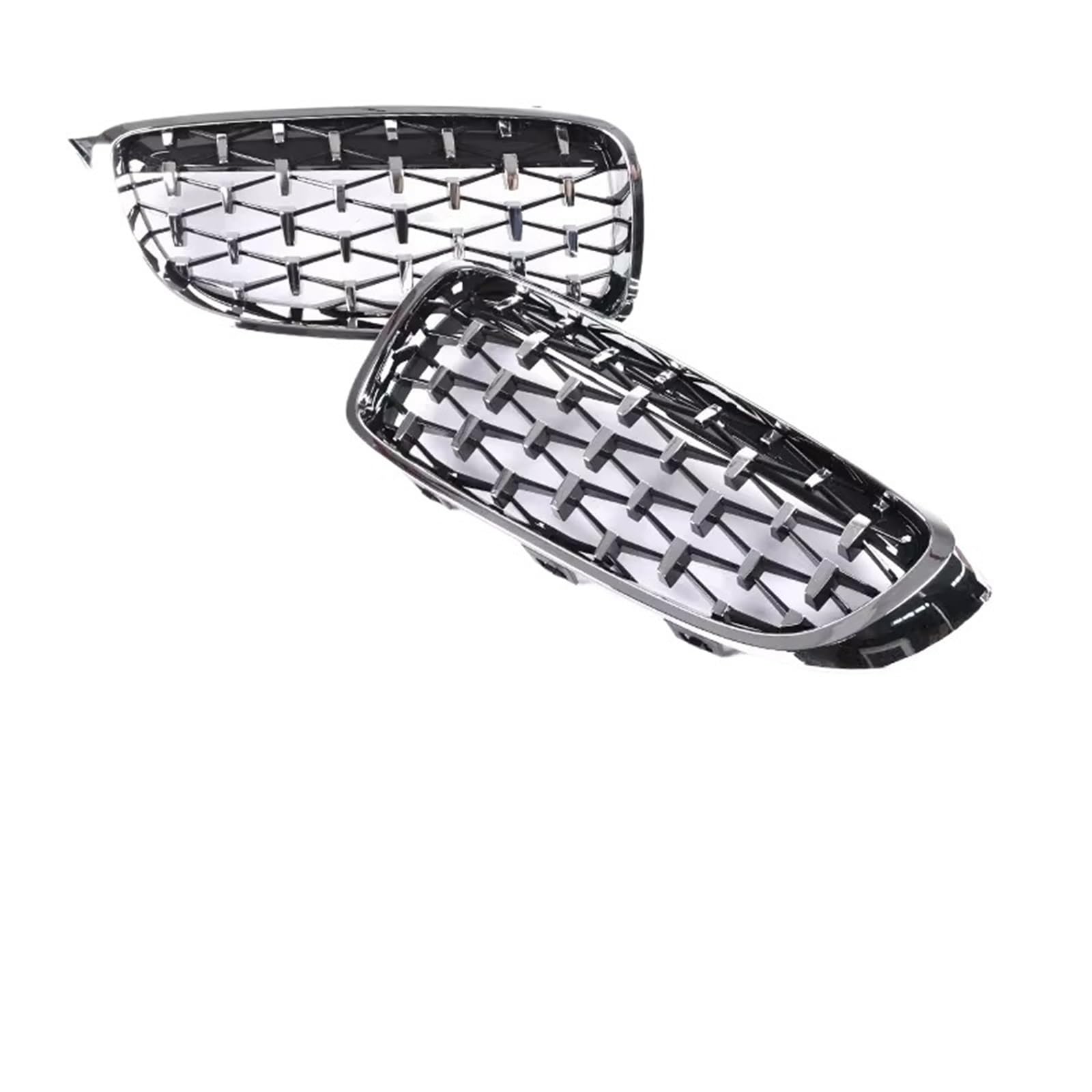 Grill Front Für 4er F32 F33 F36 F80 F82 2013-2020 Frontstoßstange Nierenglanz Schwarz Carbon Racing Grill Refiting Grille Zubehör Kühlergrill(Diamond All Sliver) von SIFUSM