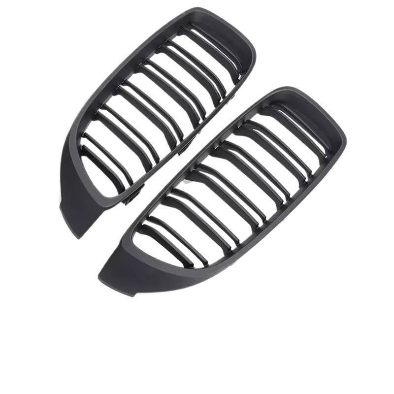 Grill Front Für 4er F32 F33 F36 F80 F82 2013-2020 Frontstoßstange Nierenglanz Schwarz Carbon Racing Grill Refiting Grille Zubehör Kühlergrill(Dual Matte Black) von SIFUSM