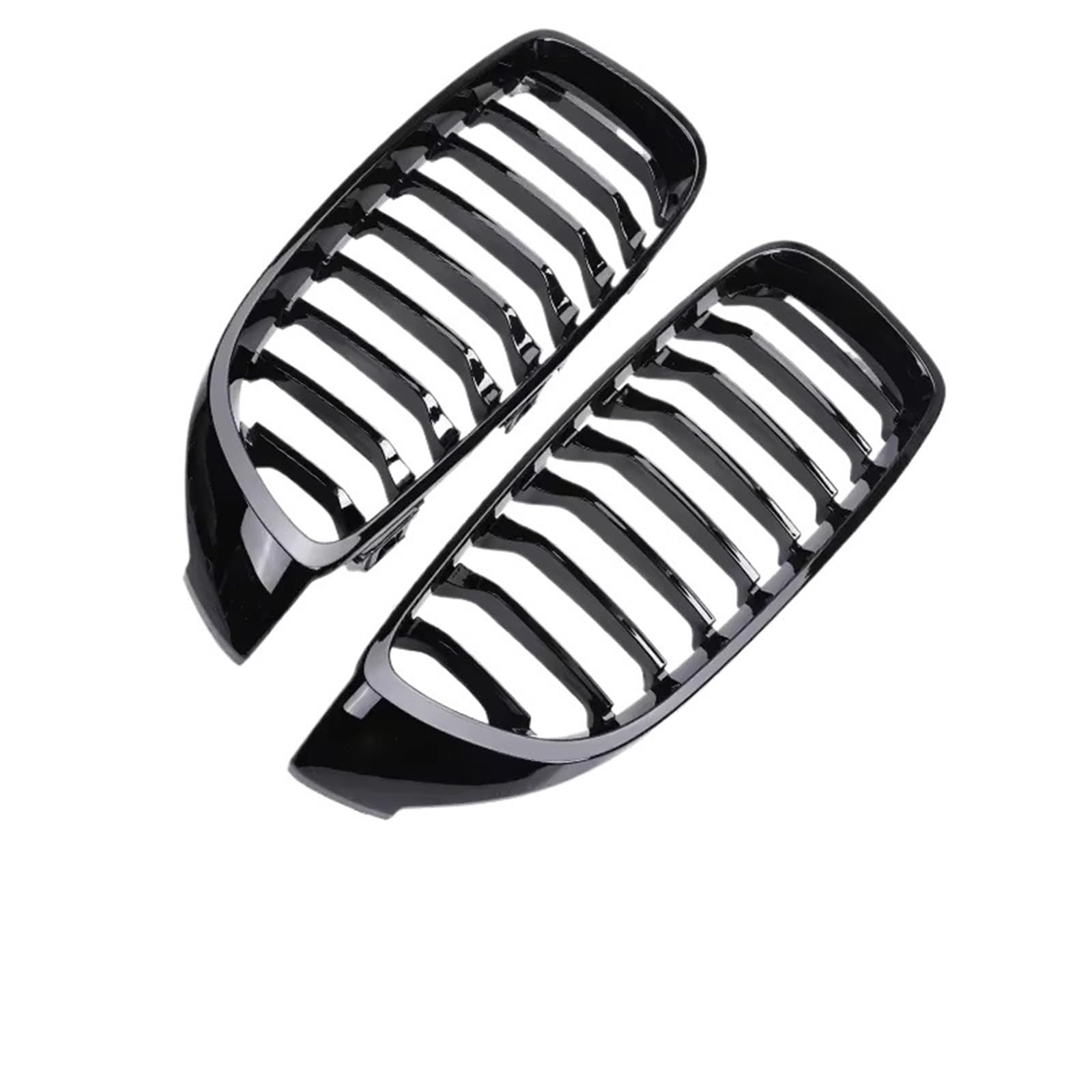 Grill Front Für 4er F32 F33 F36 F80 F82 2013-2020 Frontstoßstange Nierenglanz Schwarz Carbon Racing Grill Refiting Grille Zubehör Kühlergrill(Single 9 Gloss Black) von SIFUSM