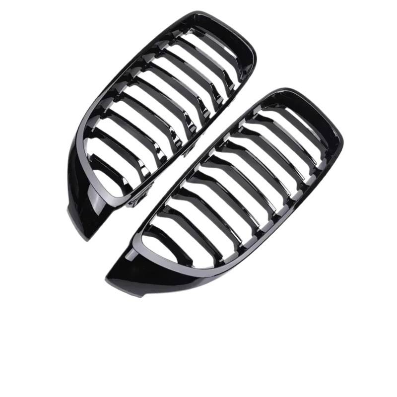 Grill Front Für 4er F32 F33 F36 F80 F82 2013-2020 Frontstoßstange Nierenglanz Schwarz Carbon Racing Grill Refiting Grille Zubehör Kühlergrill(Single 9 Gloss Black) von SIFUSM