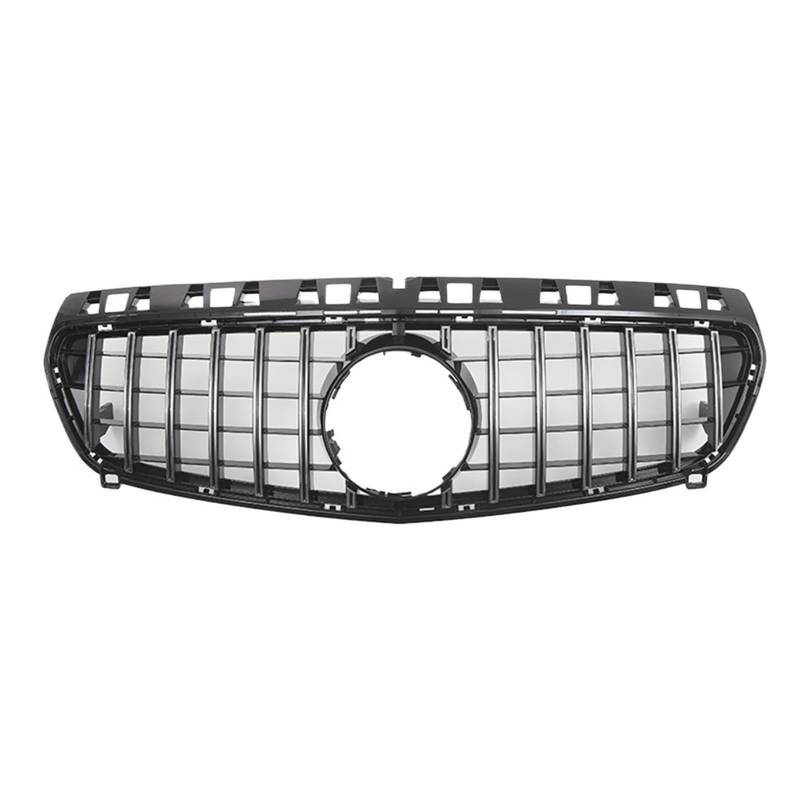 Grill Front Für Benz A-Klasse W176 A180 A200 A250 A45 2013 2014 2015 Für AMG Chrom Schwarz Diamanten Stil Grille Schwarz Für GTR Front Stoßstange Grille Kühlergrill(A-Silver) von SIFUSM
