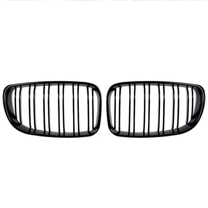 Grill Front Für E81 E87 E82 E88 128I 130I 135I 2008 2009 2010 2011 Carbon Fiber Racing Grill Auto Front Gitter Stoßstange Haube Niere Grille ABS Grills Kühlergrill(Glossy Black) von SIFUSM
