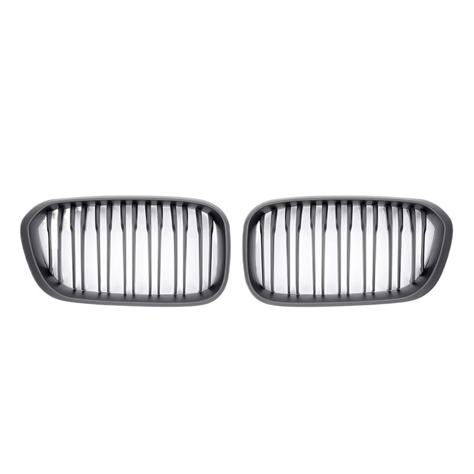 Grill Front Für F20 F21 1 Series 2015 2016 2017 2018, Paar Glänzend Mattschwarz, Breiter Front-Nierengrill, Renngrill, Auto-Stying Kühlergrill(Matt-schwarz) von SIFUSM