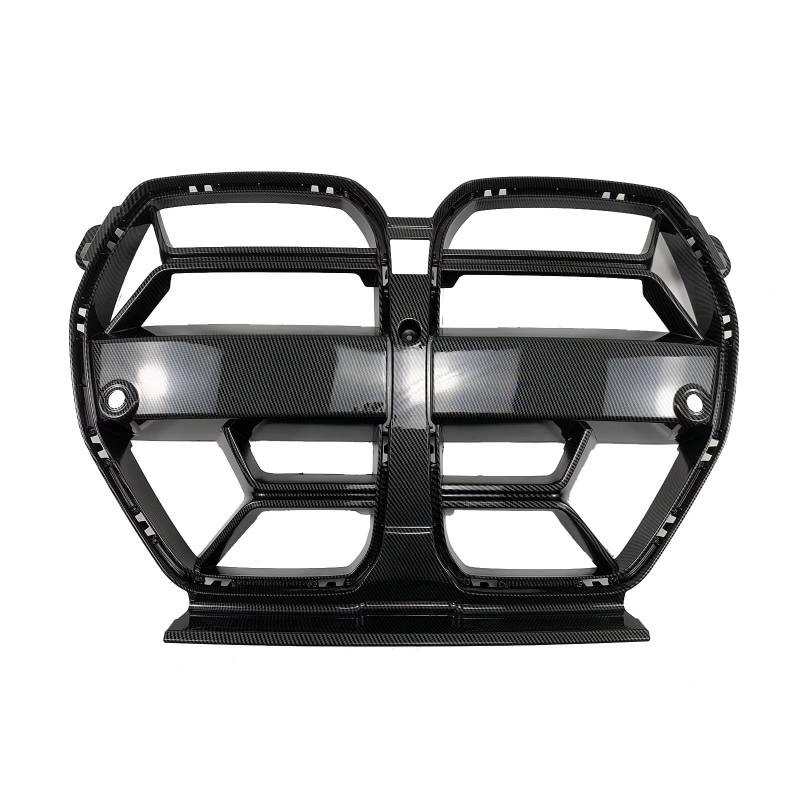 Grill Front Für G80 G81 M3 G82 G83 M4 2021 2022 2023 2024 Auto Vorderen Stoßfänger Gitter Carbon Faser Stil Glänzend Schwarz Haube Grill Acc Kühlergrill(Kohlefaser-Stil) von SIFUSM