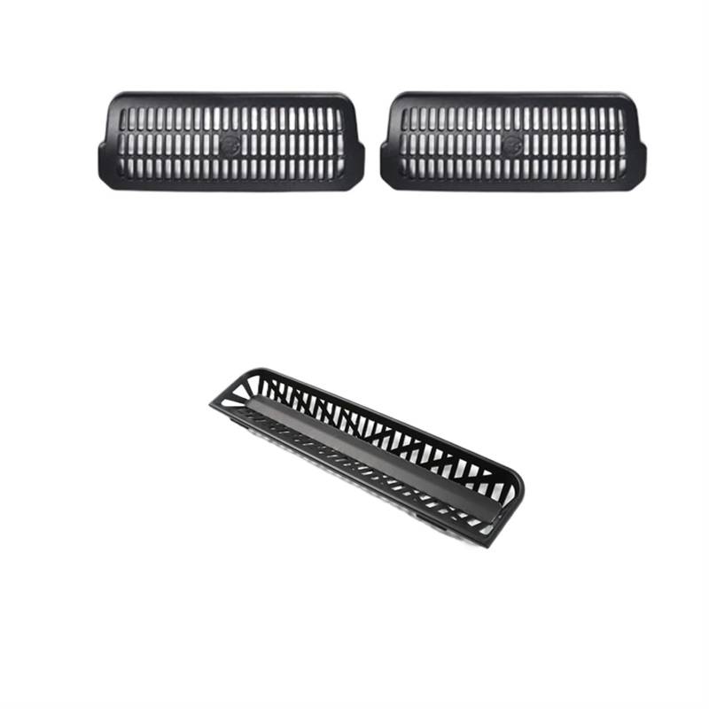Grill Front Für Tesla Für Modell 3 Für Highland 2024 Front Stoßstange Grill Mesh Lufteinlass Vent Abdeckung Grille Guards Schutz Net Zubehör Kühlergrill(3 Piece Set) von SIFUSM