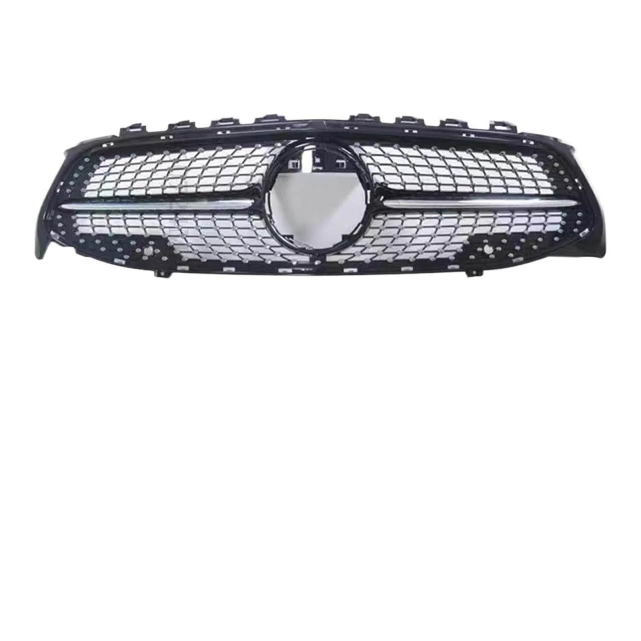 Grill Front GT Diamond Frontstoßstangengrill Grill Facelift Für Benz C118 W118 Für CLA 2019 2020 2021 2022 180 200 250 260 220 Tuning-Zubehör Kühlergrill(Diamond Black) von SIFUSM