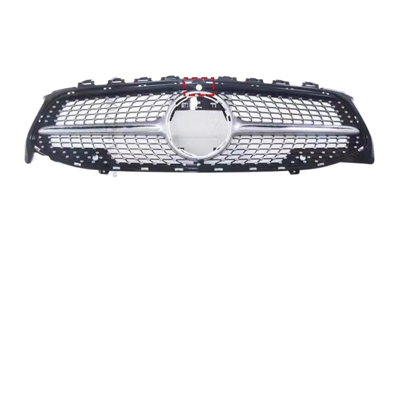 Grill Front GT Diamond Frontstoßstangengrill Grill Facelift Für Benz C118 W118 Für CLA 2019 2020 2021 2022 180 200 250 260 220 Tuning-Zubehör Kühlergrill(Silvery with Cam) von SIFUSM