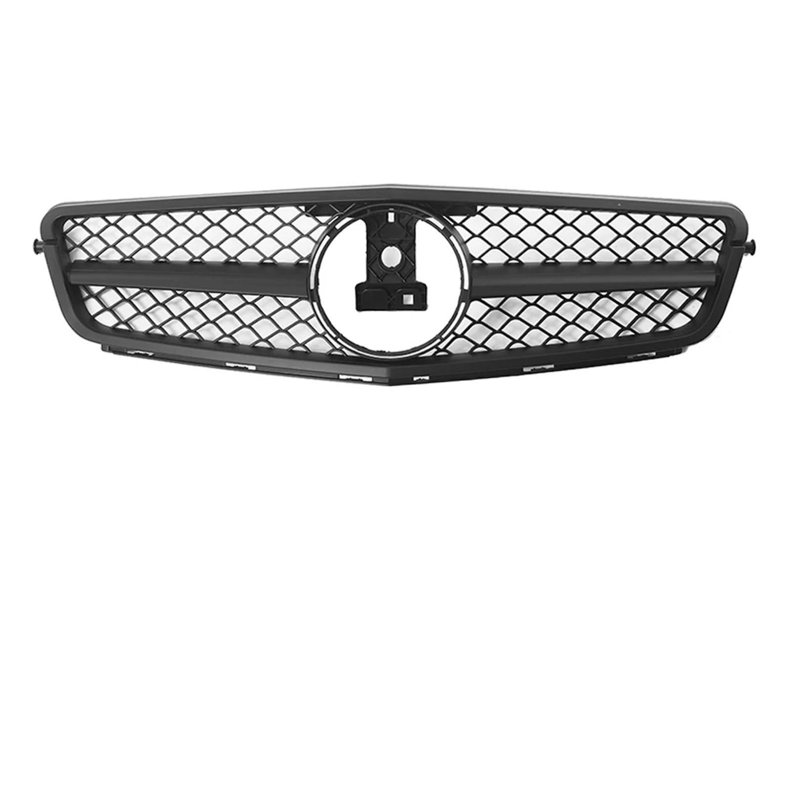 Grill Front Glänzendes Schwarz Für AMG-Stil-Kühlergrill Für Benz C-Klasse W204 S204 C204 C180 C350 2008 2009 2010–2014 Chrom-Silber-Diamanten-Stil-Stoßstangengrill Kühlergrill(A-Matte Black) von SIFUSM