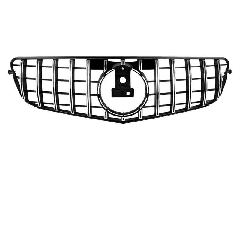 Grill Front Glänzendes Schwarz Für AMG-Stil-Kühlergrill Für Benz C-Klasse W204 S204 C204 C180 C350 2008 2009 2010–2014 Chrom-Silber-Diamanten-Stil-Stoßstangengrill Kühlergrill(G-Silver) von SIFUSM