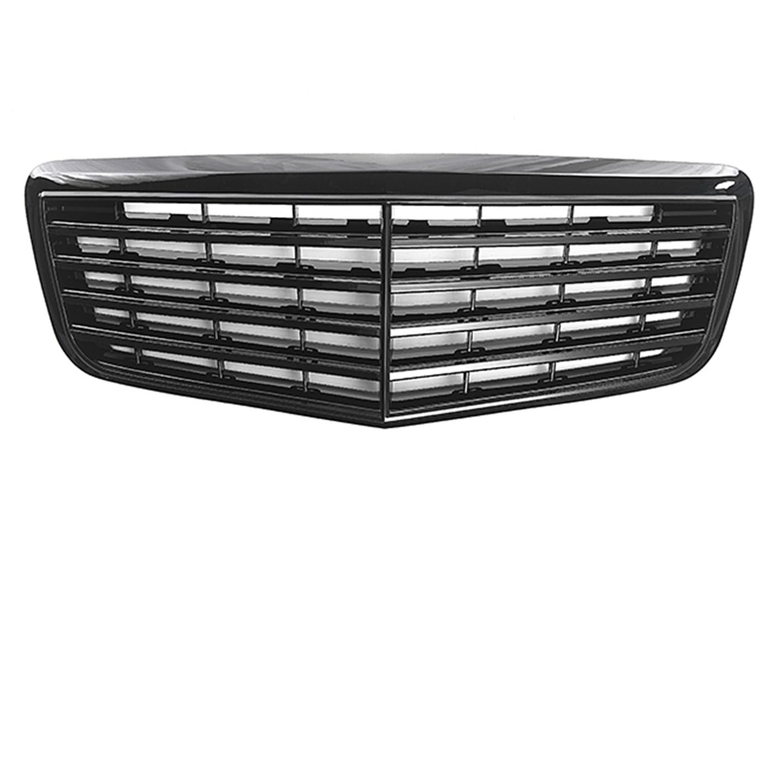 Grill Front Glänzendes Schwarz Für AMG Style Front Racing Grille Für Benz EKlasse W211 E320 E350 E500 E63 2003–2009 Für GTR Style Bumper Grilles Kühlergrill(A-Black 07-09) von SIFUSM