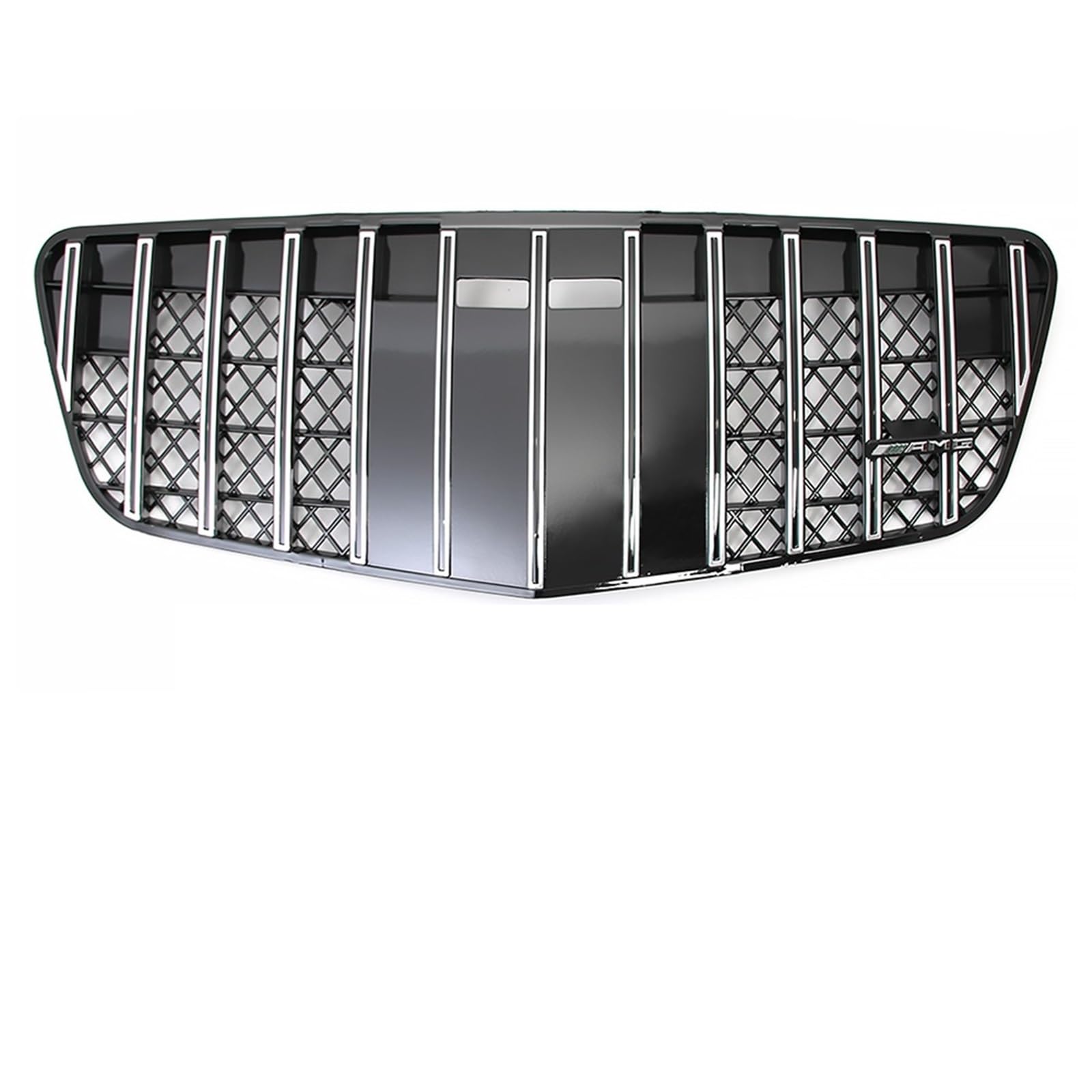 Grill Front Glänzendes Schwarz Für AMG Style Front Racing Grille Für Benz EKlasse W211 E320 E350 E500 E63 2003–2009 Für GTR Style Bumper Grilles Kühlergrill(G-Silver 07-09) von SIFUSM