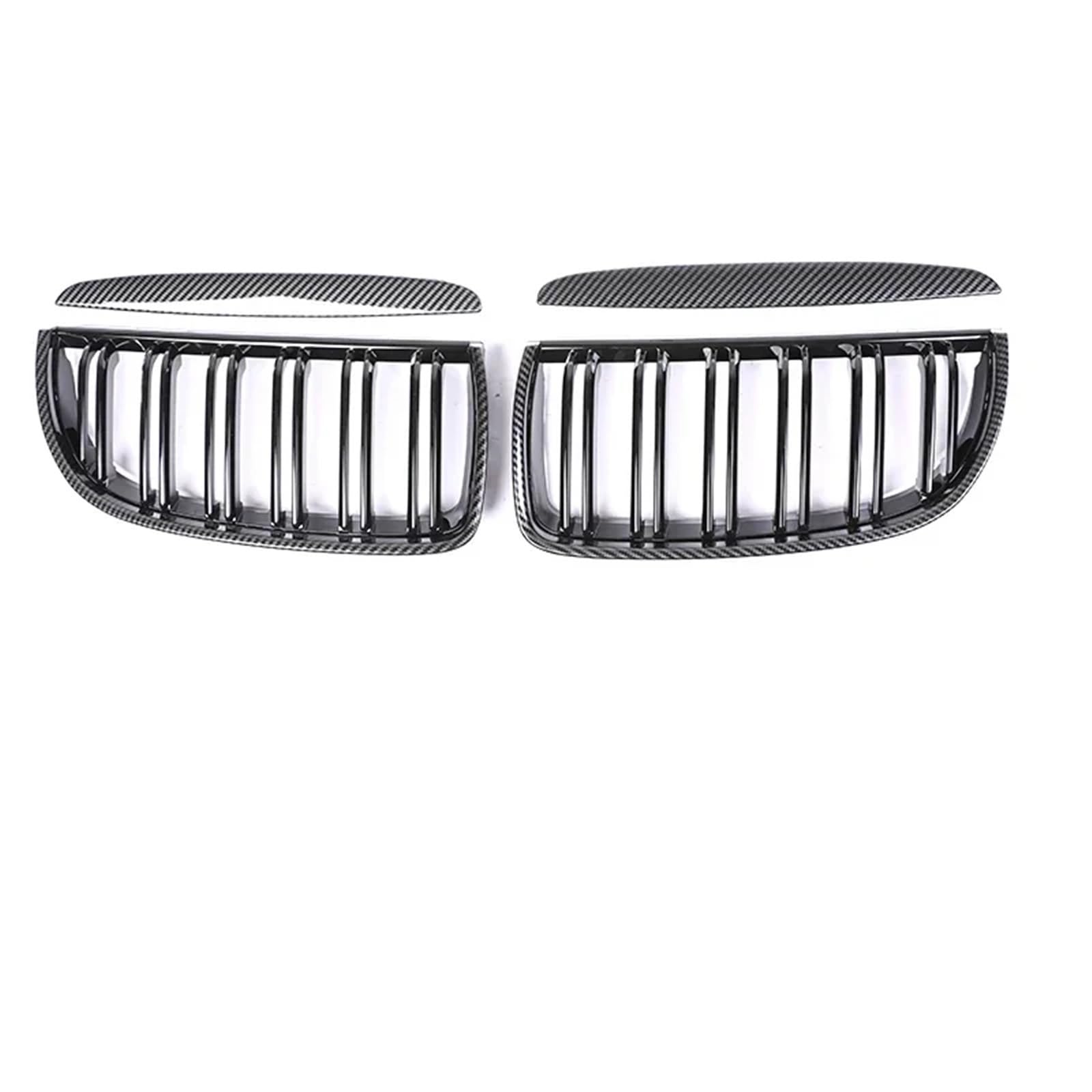 Grill Front Kohlefaser-Frontstoßstange Freundlicherweise Facelift-Gitterabdeckung Umrüstung Schwarzen Racing-Grills Für 3er E90 E91 2005 2006 2007 2008 2009-2012 Kühlergrill(Carbon Look 05-08) von SIFUSM