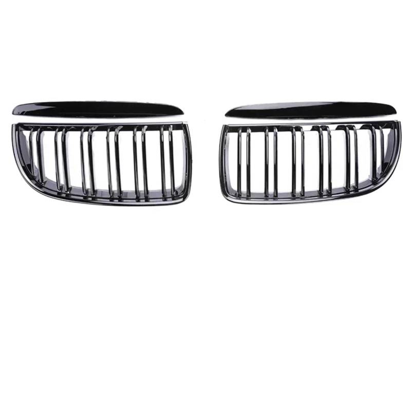 Grill Front Kohlefaser-Frontstoßstange Freundlicherweise Facelift-Gitterabdeckung Umrüstung Schwarzen Racing-Grills Für 3er E90 E91 2005 2006 2007 2008 2009-2012 Kühlergrill(Gloss Black 05-08) von SIFUSM