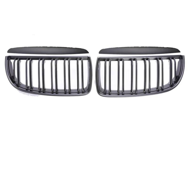 Grill Front Kohlefaser-Frontstoßstange Freundlicherweise Facelift-Gitterabdeckung Umrüstung Schwarzen Racing-Grills Für 3er E90 E91 2005 2006 2007 2008 2009-2012 Kühlergrill(Matte Black 05-08) von SIFUSM