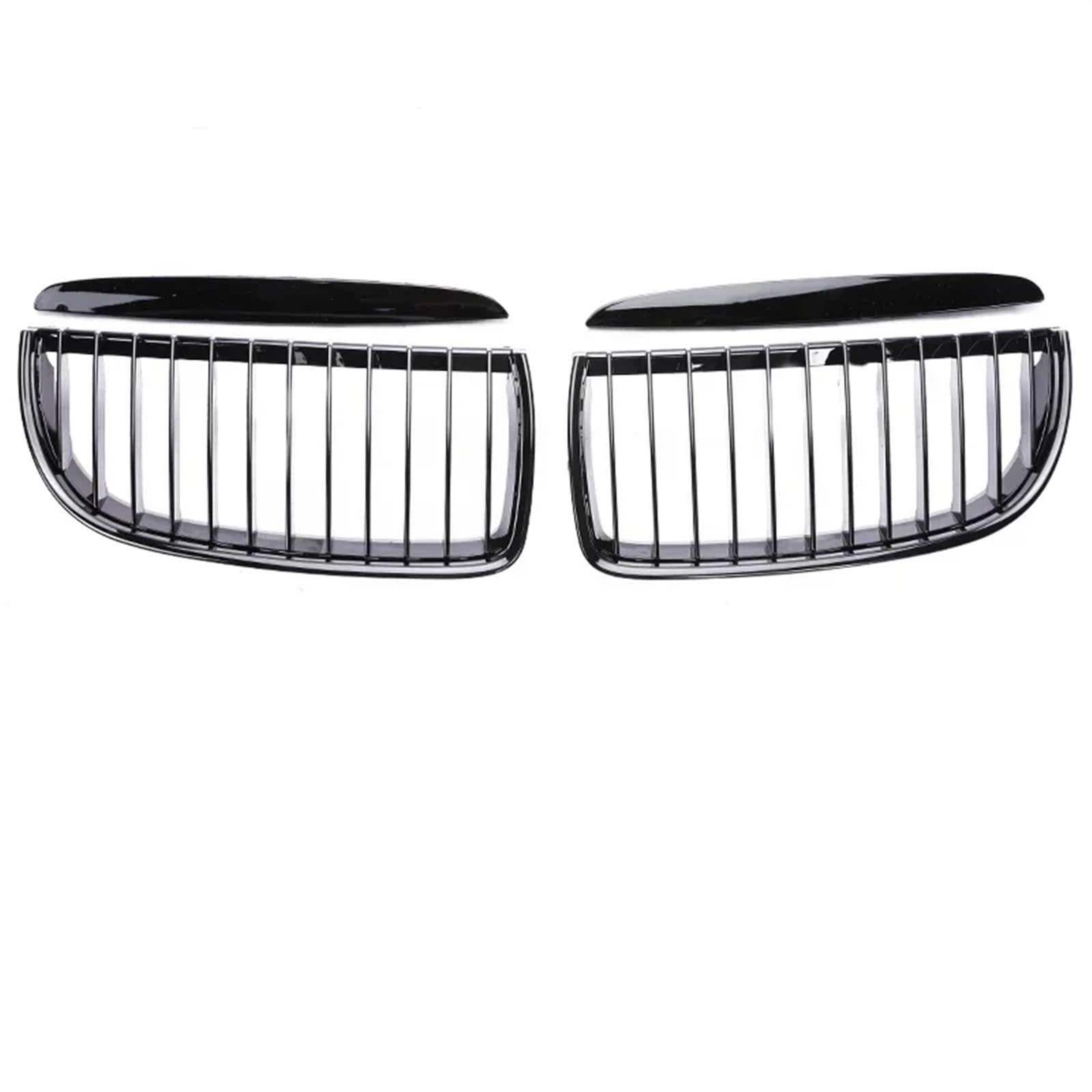 Grill Front Kohlefaser-Frontstoßstange Freundlicherweise Facelift-Gitterabdeckung Umrüstung Schwarzen Racing-Grills Für 3er E90 E91 2005 2006 2007 2008 2009-2012 Kühlergrill(Single Black 05-08) von SIFUSM