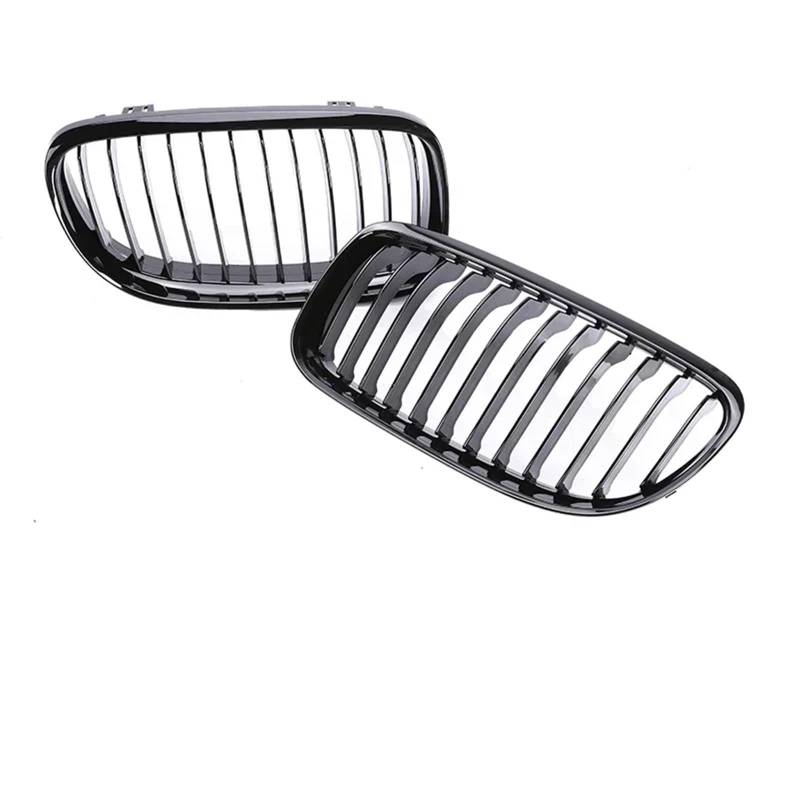 Grill Front Kohlefaser-Frontstoßstange Freundlicherweise Facelift-Gitterabdeckung Umrüstung Schwarzen Racing-Grills Für 3er E90 E91 2005 2006 2007 2008 2009-2012 Kühlergrill(Single Black 09-12) von SIFUSM