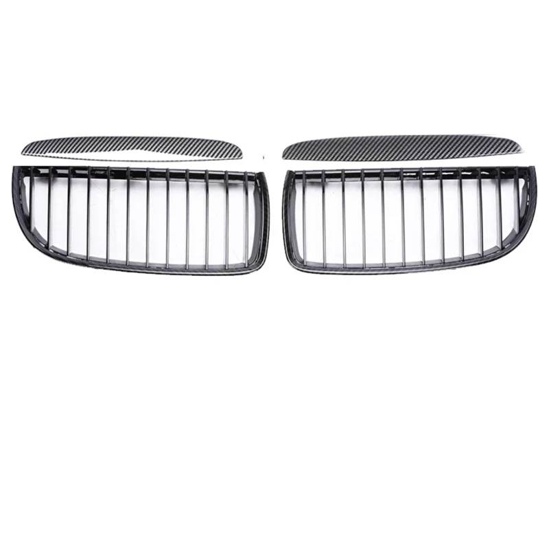 Grill Front Kohlefaser-Frontstoßstange Freundlicherweise Facelift-Gitterabdeckung Umrüstung Schwarzen Racing-Grills Für 3er E90 E91 2005 2006 2007 2008 2009-2012 Kühlergrill(Single Carbon 05-08) von SIFUSM