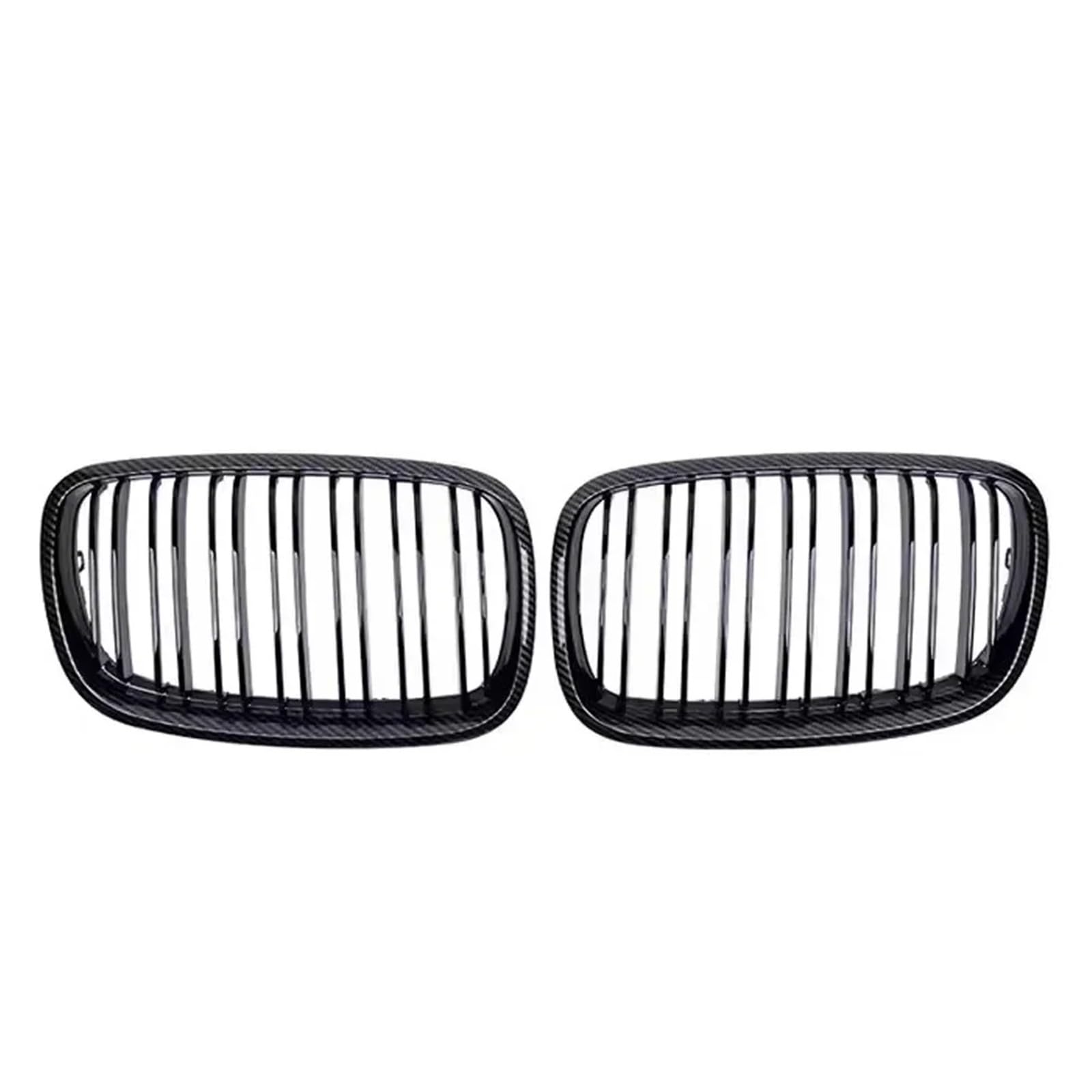 Grill Front Komplett Schwarze Frontstoßstangengitter Für X5 E70 X6 E71 2007 2008 2009 2010-2012 2013 2014 Obere Grills Im Diamonds-Stil Mit Doppelten Lamellen Kühlergrill(Double-Carton Look) von SIFUSM