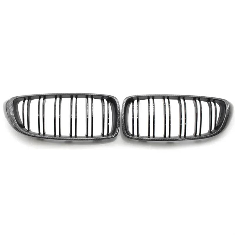Grill Front M4 Frontschürze Niere Facelift Grill Für 4 Serie F32 F33 F36 F80 F82 420i 428i 430i 2013-2019 Carbon Grille Zubehör Kühlergrill(Carbon Look) von SIFUSM