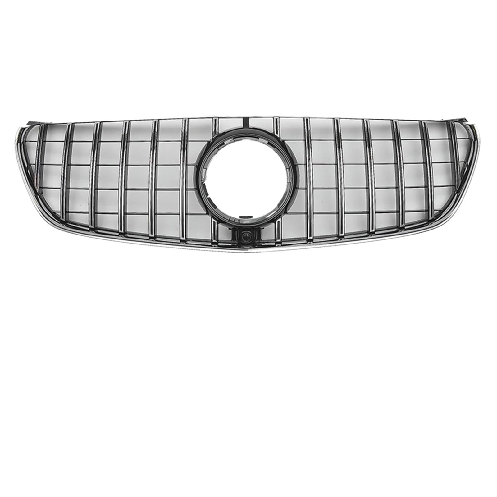 Grill Front Obere Gitter Im Chrom-Schwarz-Diamanten-Stil Für Benz V W447 V250 V260 2016 2017 2018 2019 2020. Glänzendes Schwarz Für GTR-Stil Stoßstangengrill Kühlergrill(A-Chrome Silver) von SIFUSM
