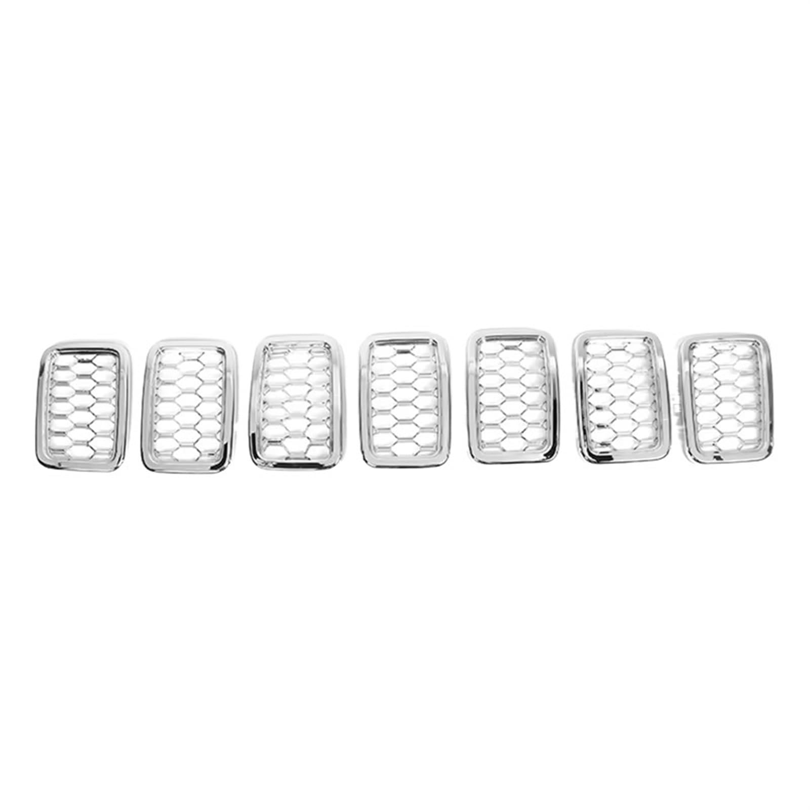 Grill Front Racing Grills Für Jeep Für Grand Für Cherokee 2014 2015 2016 2017 Up Front Einsatz Honeycomb Grille Mesh Dekoration Abdeckung Zubehör Kühlergrill(2017 Up C) von SIFUSM